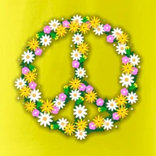 Peace symbol margaréty