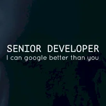 Senior developer google better than you