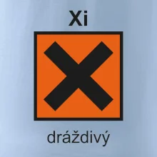 Xi Dráždivý - Výstražná tabuľka na tričku Xi Dráždivý - Výstražná tabuľka na tričku