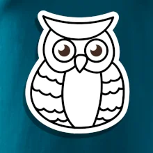 Sova kreslená na prsníku Sova kreslená na prsníku