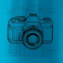 Nákres starý fotoaparát