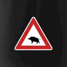 Dopravná značka - Pozor diviak Dopravná značka - Pozor diviak