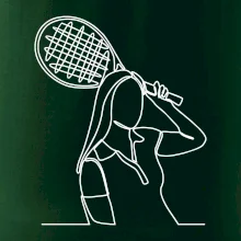 Tenistka jedným ťahom Tenistka jedným ťahom