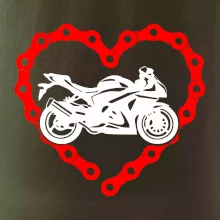 Moto srdce reťaz - superšport
