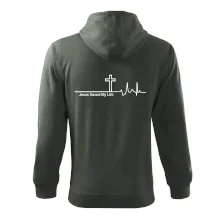 Jesus Saved My Life kríž ekg Jesus Saved My Life kríž ekg