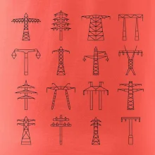 Typy stožiarov vysokého napätia