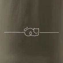 Mačka linka kreslená