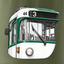 Detail čela T3R SLF tečkovaná perokresba