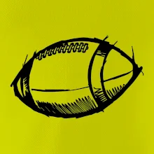 Americký futbal lopta skica