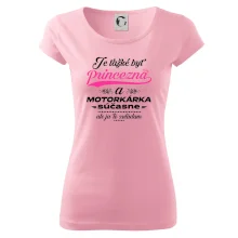 Je ťažké byť princezná motorkárka