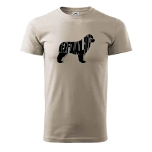 Novofundlandský pes - nápis v tele Novofundlandský pes - nápis v tele