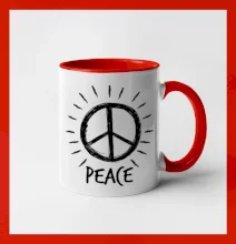 Peace symbol čiernobiely