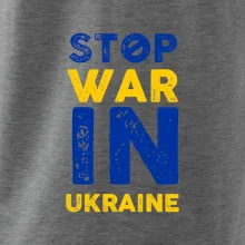 Farebný nápis Stop war in ukraine