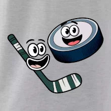 Parové tričko - Puk a hokejka