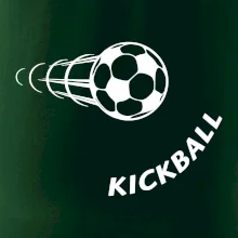 Kickball nápis šikmo