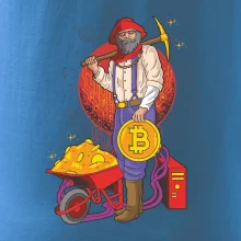Baník ťaží Bitcoiny