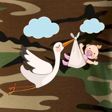 Bocian čakáme bábätko - dievča