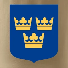 Švédsky znak tri korunky na prsník