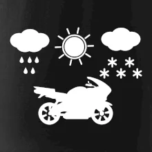 Motorkář za každého počasí - silnice