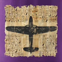 Egyptské hieroglyfy lietadlo
