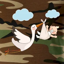 Bocian čakáme bábätko - neutrálne