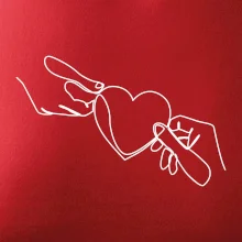 Dve ruky a srdce jedným ťahom