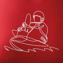 Kajak na vode jedným ťahom Kajak na vode jedným ťahom