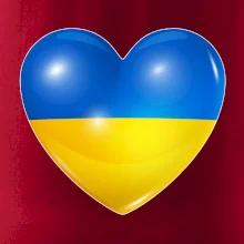 Ukrajina srdce vlajka Ukrajina srdce vlajka