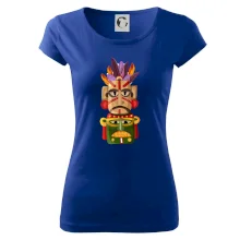 Mayová maska s perím