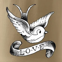 Love holubica - kreslená