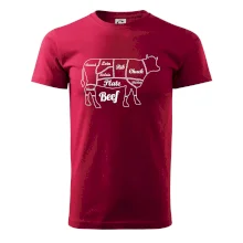 Krava nákres rozrezanie Anglicky