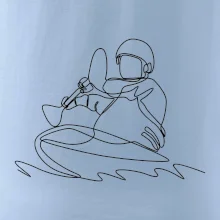 Kajak na vode jedným ťahom