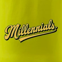 Generace Y - Millennials žlutý nápis