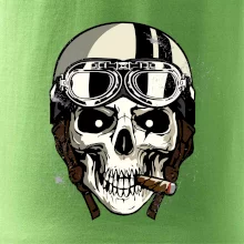 Motorkárska helma a cigara