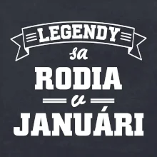 Legendy sa rodia v januári