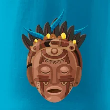 Mayová maska hnedá