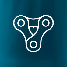 Cyklo srdce reťaz trojuholník