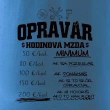 Hodinová mzda - opravár