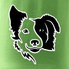 Border kólia obrys hlavy