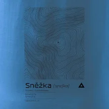 Snežka - vrstevnice v obdĺžniku