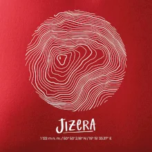 Jizera - vrstevnice v kruhu