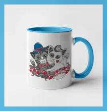 Mačky v objatí (Pecka design)