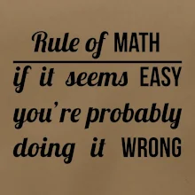 Rule of math