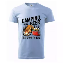 Černý nápis nápis Camping and beer Černý nápis nápis Camping and beer