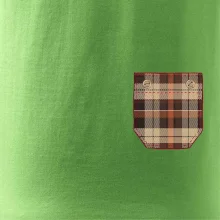 Flanelové triko hnědé