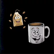 Parové tričko - Hrnček a čaj