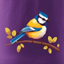 Sýkorka modrinka kreslená