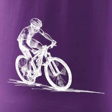 MTB kreslený cyklista