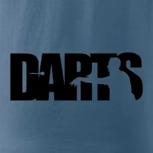 Darts - nápis so šípkarom