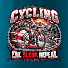 Bicykel medzi horami eat sleep repeat